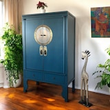thumbnail of OPIUM OUTLET Möbel Kommode Schrank Sideboard Hochzeitsschrank A502/STEELBLUE blau-petrol vintage asiatisch chinesisch orientalisch