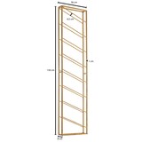 thumbnail of Weinregal FineBuy Flaschenregal Wand 36x150x8 cm Metall Regal Wein Groß Hängend