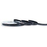 thumbnail of 6mm Satinband 25m Punkten Schleifenband Geschenkband Dekoband Stoffband Schwarz