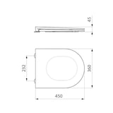 thumbnail of Delabie WC-Sitz Slim S21 schwarz Duroplast mit Deckel