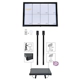 thumbnail of Securit® Expositor de Menu LED A4 "Black Star XXL" - Aço preto lacado - 8 faces