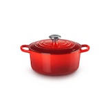 thumbnail of Le Creuset Signature Roaster round 24cm cherry red (21177240602430)