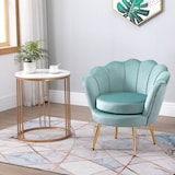 thumbnail of HOMCOM Poltrona Vintage in Velluto Verde Poltroncina da Camera