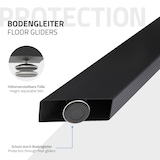 thumbnail of Tischbeine X-Design 85x71x85 cm schwarz aus Metall