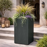 thumbnail of WellHome - Blumentopf aus Rotationsgeformtes Polyethylen 27L Ø40x70cm in farbe Graphit - Coro Square HIGH