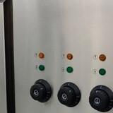 thumbnail of Skyrainbow SNACK-Line Bain-Marie Theke 3x GN1/1, Granit Star Galaxy schwarz, 123x82x85,5 Glasaufbau Klarglas ohne Zwischenablage, H=396mm