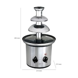 thumbnail of Clatronic SKB 3248 Fontana di Cioccolato 3 Piani per Fonduta di Cioccolato 1kg Acciaio Inossidabile, 170W, Argento