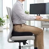 thumbnail of Zitkussen MEDISIT II anti-slip met gelkralen Lycra zwart hjh OFFICE
