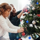 thumbnail of Relaxdays Weihnachtskugeln im 96er Set, glitzernde, matte & glänzende Baumkugeln, Weihnachtsbaumdeko, Kunststoff, blau