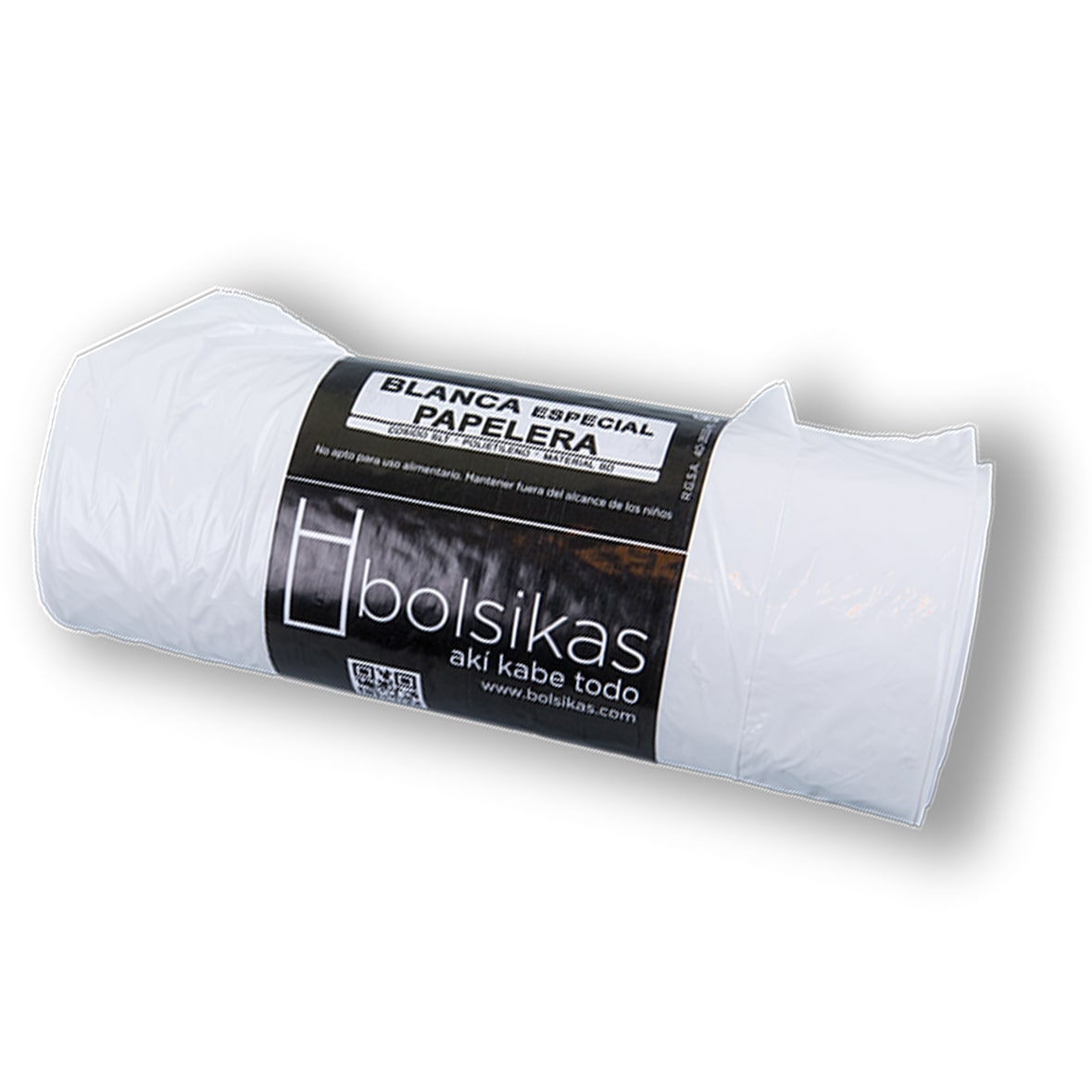 Bolsa basura 70x80 Blanco 100 litros - 25 Rollos de 25 bolsas