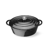 thumbnail of HENDI Braadpan geëmailleerd gietijzer, 6,88L, Zwart, 405x255x(H)134mm
