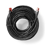 thumbnail of Nedis CAT6-Netzwerkkabel - RJ45 Stecker - RJ45 Stecker - U/UTP - 50.0 m - Aussenbereich - Rund - PE - Schwarz - Label