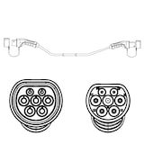 thumbnail of ROLINE E-Auto Ladekabel Typ2, 3-phasig, 480VAC (3P+N+E), 32 A, 22 kW, 5 m