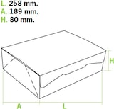 thumbnail of MONOUSO - Gebäck Box weiß 25,8x18,9x8cm 2Kg (25 Stück)