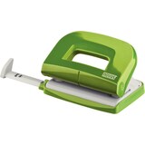 thumbnail of Locher E 210, fresh green, Stanzleistung: 10 Blatt, Metallunterteil und Kunststoffoberteil, mit Anschlagschiene