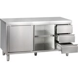 thumbnail of Arbeitsschrank mit Schiebetüren und Schubladen B 160cm x T 60cm