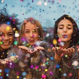 thumbnail of Relaxdays Konfetti Großpackung, 1kg Glitzerkonfetti, kunterbuntes Folienkonfetti, Fasching, Karneval, Geburtstag, bunt