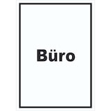 thumbnail of Büro Schild mit Text Office Bureau hochkant A4 Rückseite selbstklebend