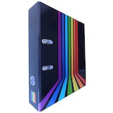 thumbnail of ADINA Motivordner Regenbogen-Streifen auf schwarz