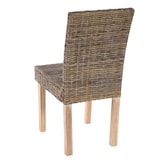 thumbnail of Lote de 6 sillas de comedor Littau, silla de mimbre Silla de cocina, ratán Kubu