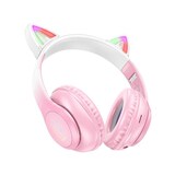 thumbnail of Casque Bluetooth Oreilles De Chat Lumineuses Ultra Mignon Avec Lecture TF Et AUX Rose 2 YONIS