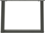 thumbnail of Helloshop26 - Set mit 2 verstellbaren U-förmigen Couchtischbeinen 70 x 42 cm modernes Design anthrazitfarbener Stahl 02_0057058