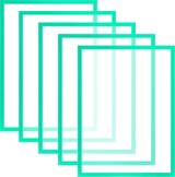 thumbnail of Dokumentenhalter Magnetisch 5er-Set - Grün / A4