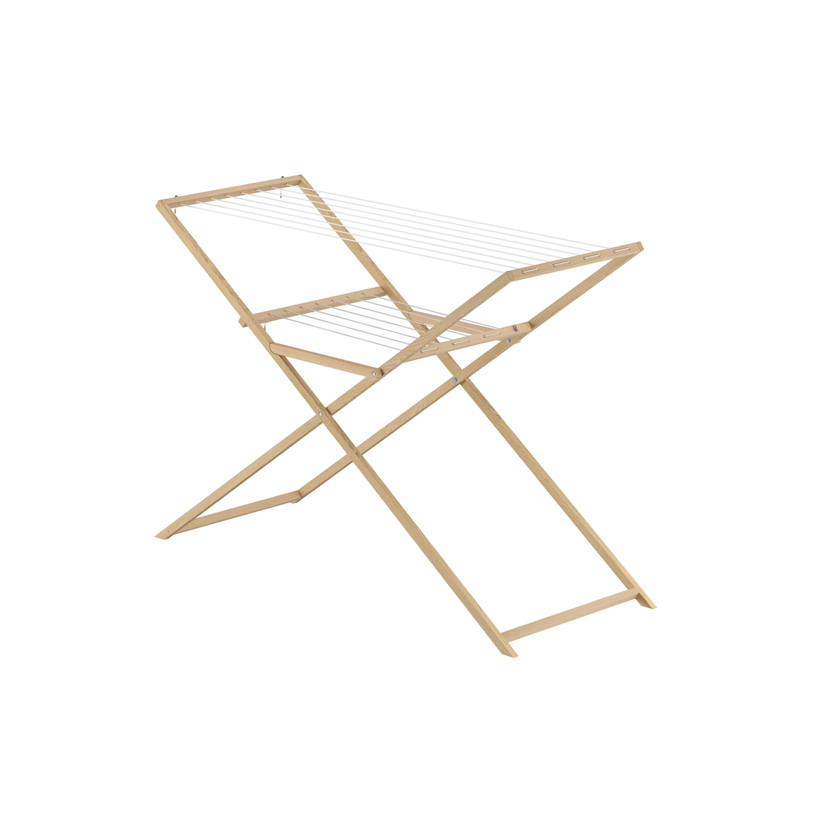 Holzwäscheständer Wäschetrockner Wäscheständer aus Eschenholz V-90.93groß