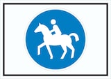 thumbnail of Schild Reitweg Symbol A1 Rückseite selbstklebend