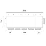 thumbnail of Spike - Uitschuifbare tafel (200/300 x 100 cm) in zwarte essen
