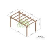 thumbnail of Pérgola de Madera Laminada Valencia (Maderland) - Gardeneas
