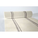 thumbnail of MANK Tischläufer Airlaid Joe in Creme-Braun, 40 cm x 24 m , 1 Stück - stoffähnlich Tischtuch Linien Streifen Struktur