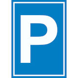 thumbnail of P Parkplatz Schild A3 (297x420mm)