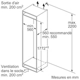 thumbnail of Réfrigérateur intégrable combiné KI87VVFE1