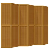 thumbnail of vidaXL Kamerscherm met 6 panelen massief paulowniahout bruin