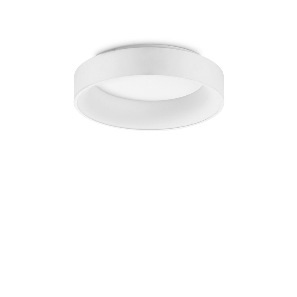 ziggy moderne deckenleuchte weiß metall led 30w 3000K warmes licht ideal lux
