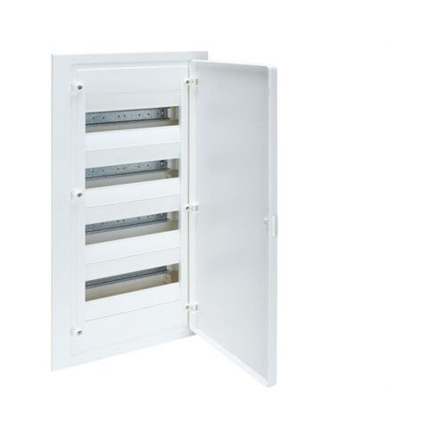 HAGER VF412PE | Cuadro eléctrico empotrar golf VF con 4 filas 48 módulos opaco blanca+regleta