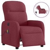 thumbnail of vidaXL Massagesessel Elektrisch Weinrot Stoff
