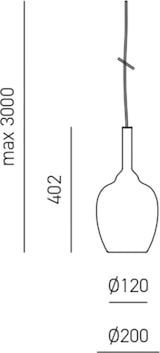 thumbnail of OFELIA S/10 Spiegelgoldene Pendelleuchte – G9 Borosilikatglas, 3 m Kabel, luxuriöser und eleganter Stil von Gea Luce
