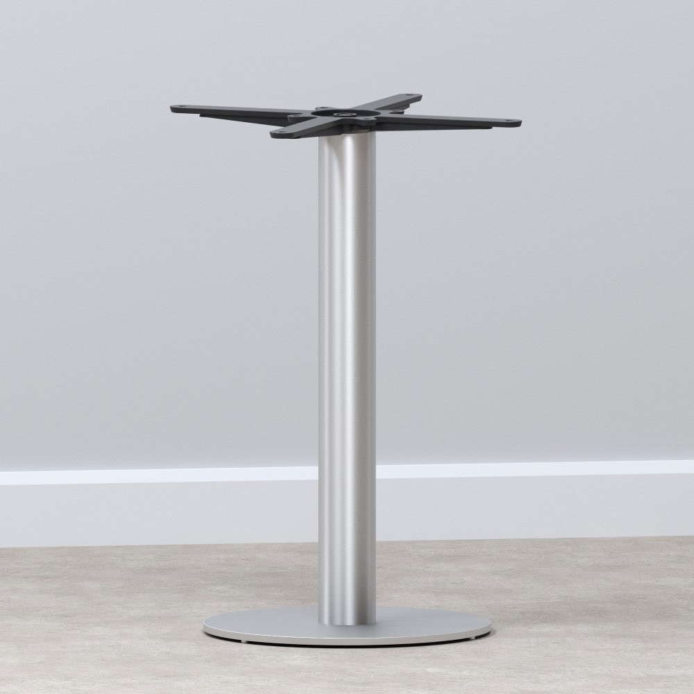 Edelstahl Tischgestell | Premium | Runde Bodenplatte ø 40 cm