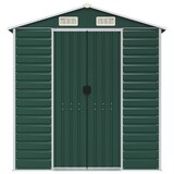 thumbnail of Helloshop26 - Abri de jardin cabane cabanon maison de stockage remise extérieur hangar outils robuste 191 x 555 x 198 cm acier 02_0022352