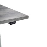 thumbnail of Zit-sta bureau elektrisch verstelbaar - MRC EASY 120 x 80 cm | frame wit – blad betonlook