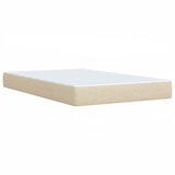 thumbnail of vidaXL Boxspringbett mit Matratze Creme 120x200 cm Stoff
