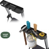 thumbnail of BRASQ Huishoudtrap 6-treden Zilver - keukentrap inklapbaar aluminium voor Particulier en professioneel gebruik - Trap Ladder - Anti slip