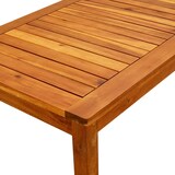 thumbnail of Mesa de centro de jardín madera maciza de acacia 90x50x36 cm