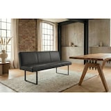 thumbnail of KAWOLA Esszimmerbank ELEEN Leder schwarz 143cm