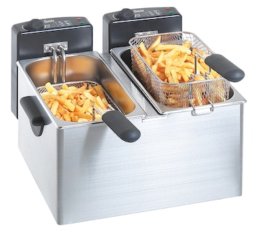 Friteuse double inox 2 x 4 Litres à poser, 4400 W, 220 V - MONO