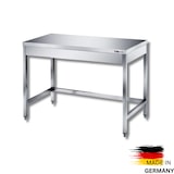 thumbnail of Edelstahl Arbeitstisch ohne Grundboden Premium - alle Größen zur Selbstmontage oder verschweißt: 180 x 60 cm / mit Aufkantung / verschweißt