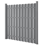 thumbnail of Helloshop26 - Set di 4 pannelli frangivento e per la privacy in legno composito (WPC) grigio 185 x 747 cm 03_0006589
