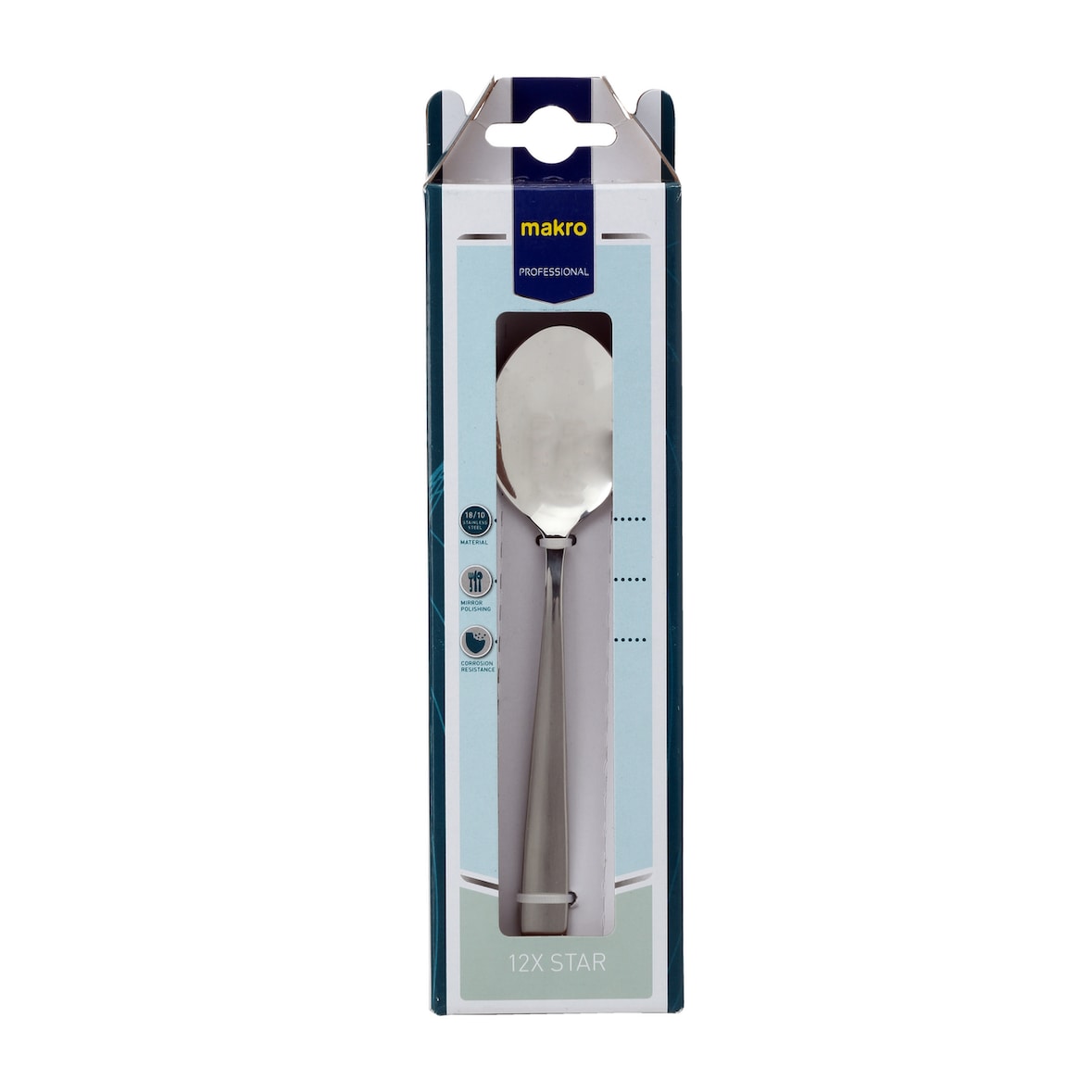 METRO Professional Dessertlöffel Edelstahl 18/10 Stern 12 Stück